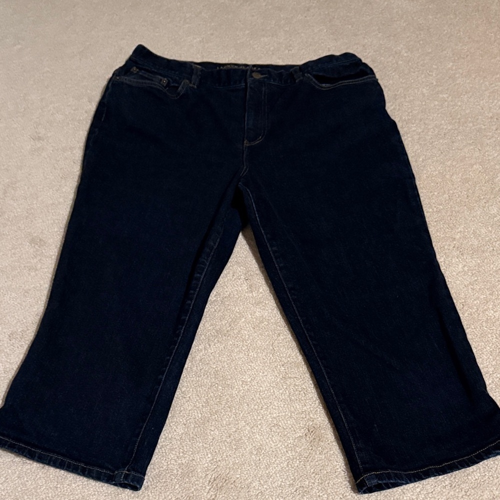 Lauren Ralph Lauren Dark Blue Ankle Jeans